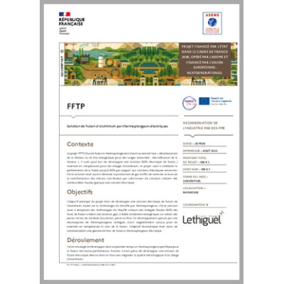 FFTP - Solution de fusion d'aluminium par thermoplongeurs électriques