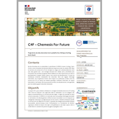 C4F – Chemesis For Future - Trajectoires de décarbonation de la plateforme chimique Carling Saint Avold
