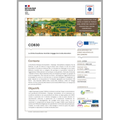 COB30 - La chimie d'excellence mondiale s'engage dans la décarbonation