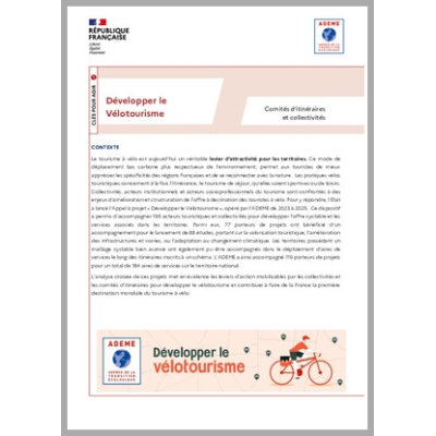 Développer le Vélotourisme - Comités d'itinéraires et collectivités