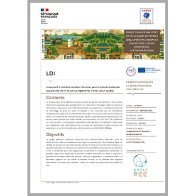 CIRCUL'EGG - Transformation de coquilles d'œufs en nouveaux ingrédients 