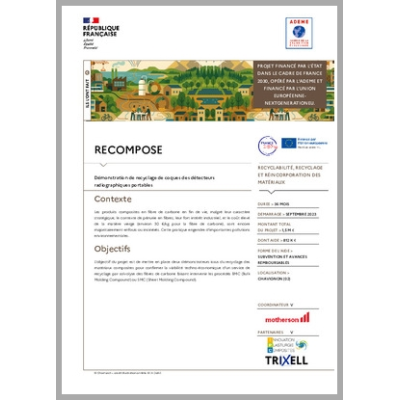 RECOMPOSE - Démonstration de recyclage de coques des détecteurs radiographiques portables