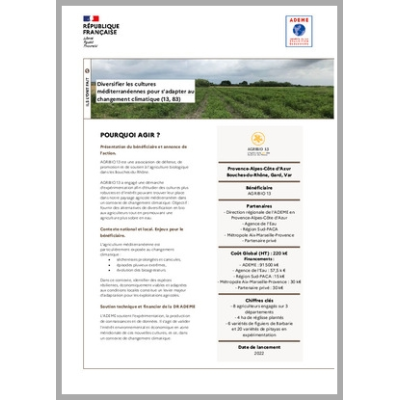 Diversifier les cultures méditerranéennes pour s'adapter au changement climatique (13, 83)
