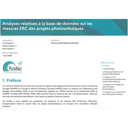 Analyse des mesures ERC proposées dans les études d'impact des projets photovoltaïques