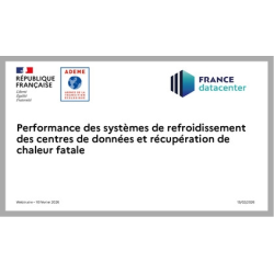 Performance des systèmes de refroidissement des centres de données et récupération de chaleur fatale