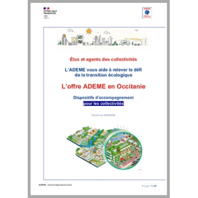 L'offre ADEME en Occitanie. Dispositifs d'accompagnements pour les collectivités