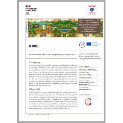 IHBIC - Industrialisation du Hêtre en Bois d'ingénierie pour la construction