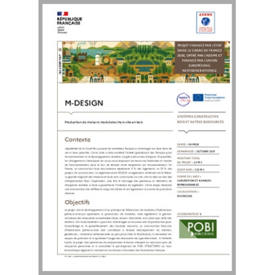 M-DESIGN - Production de maisons modulaires hors-site en bois