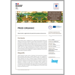 PROD ORGANIC - Modernisation, augmentation de production panneaux laine de bois