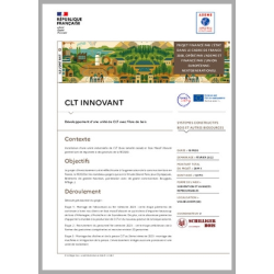 CLT INNOVANT - Développement d'une unité de CLT avec fibre de bois