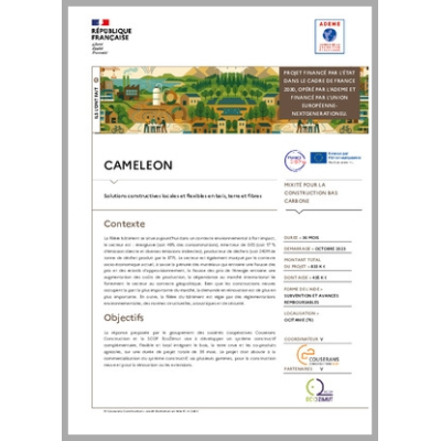 CAMELEON - Solutions constructives locales en bois, terre et fibres