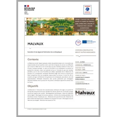 MALVAUX - Évolution d'une ligne de fabrication de contreplaqué