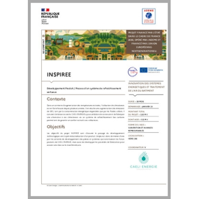 INSPIREE - Développement Produit / Process d'un système de rafraichissement vertueux