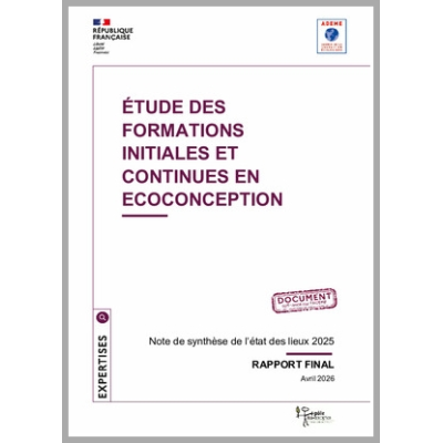 Étude des formations initiales et continues en écoconception