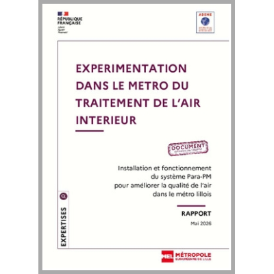 Expérimentation dans le métro du traitement de l'air intérieur