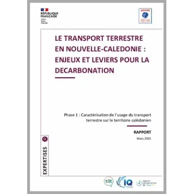 Transport terrestre en Nouvelle-Calédonie : enjeux et leviers pour la décarbonation