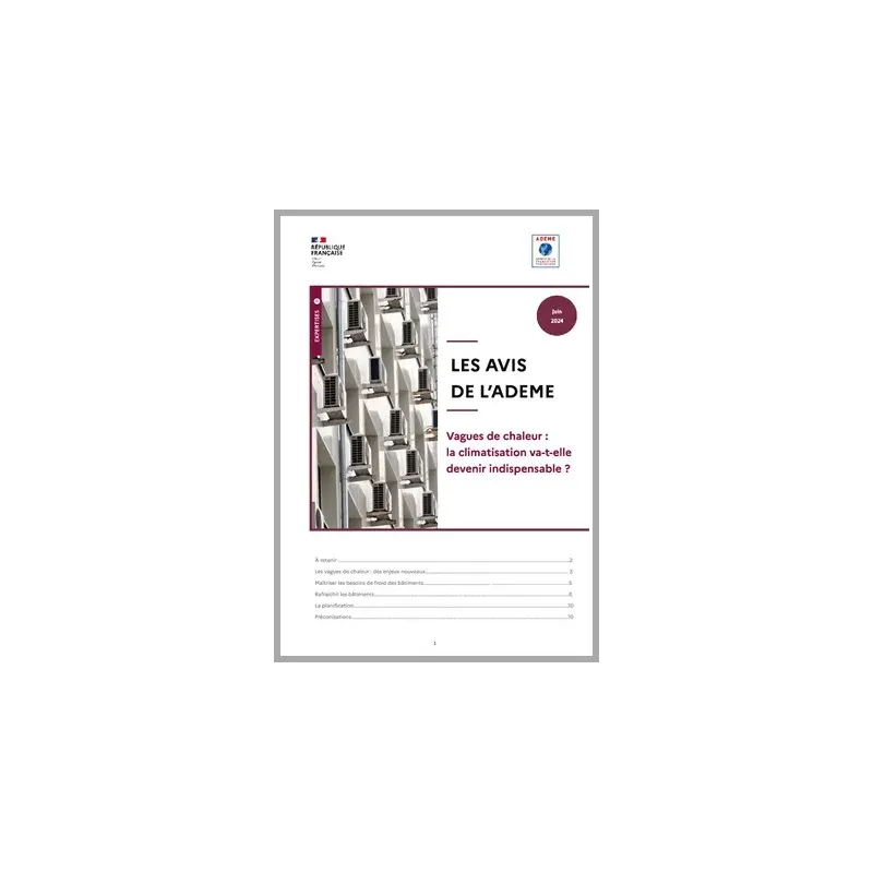 La librairie ADEME - AVIS de l'ADEME : Vagues de chaleur : la ...