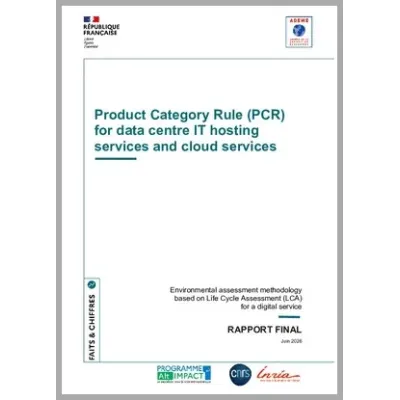 Product Category Rule (PCR) for cloud services and data centre IT hosting services