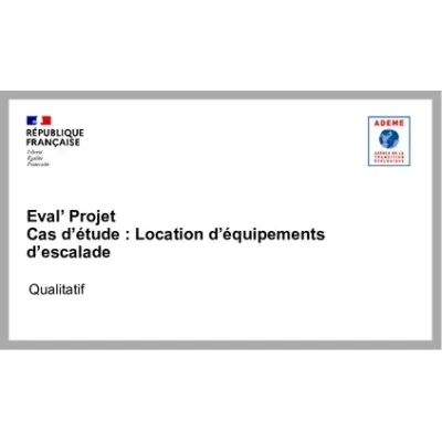 Cas d'étude méthode évaluation environnementale de projet ADEME