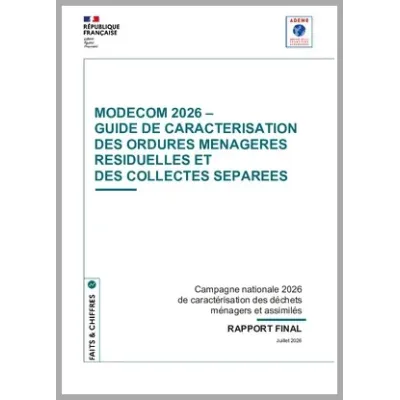 MODECOM 2026 - guide de caractérisation Ordures Ménagères Résiduelles et des Collectes Séparées