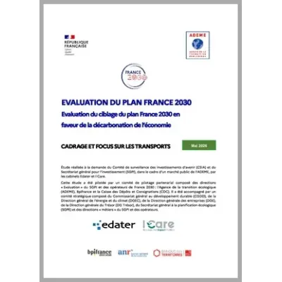 Evaluation France 2030 - Evaluation du ciblage du plan France 2030 en faveur de la décarbonation de l'économie