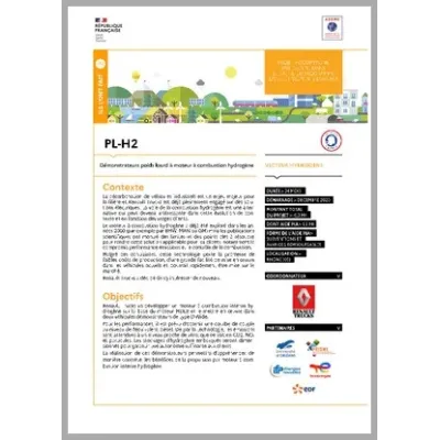 PL-H2 Démonstrateurs poids lourd à moteur à combustion hydrogène