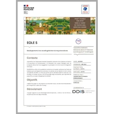 EOLE 5 - Développement d'une nouvelle génération de moyenne éolienne