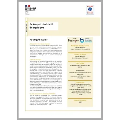 Besançon: sobriété énergétique