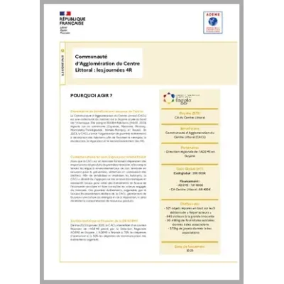 Communauté d'Agglomération du Centre Littoral: les journées 4R