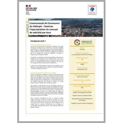 Communauté de Communes du Vallespir : favoriser l'appropriation du concept de sobriété par tous 