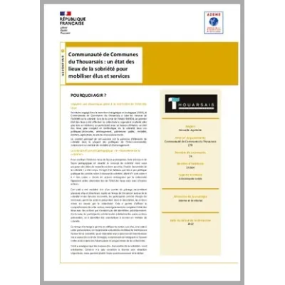 Communauté de Communes du Thouarsais : un état des lieux de la sobriété pour mobiliser élus et services