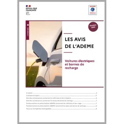 AVIS de l'ADEME : Voitures électriques et bornes de recharges