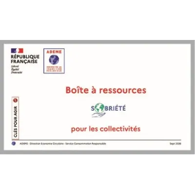 Boîte à ressources sobriété pour les collectivités