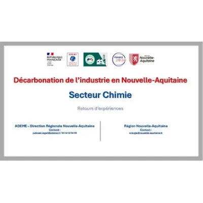 Décarbonation de l'industrie en Nouvelle-Aquitaine - Secteur Chimie
