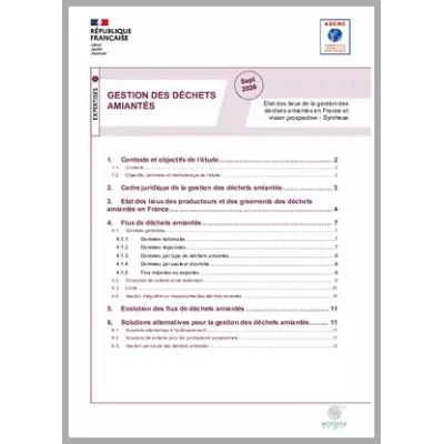 Gestion des déchets amiantés