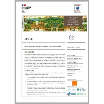 SMILE - Piloter la logistique urbaine durable grâce aux données mobiles
