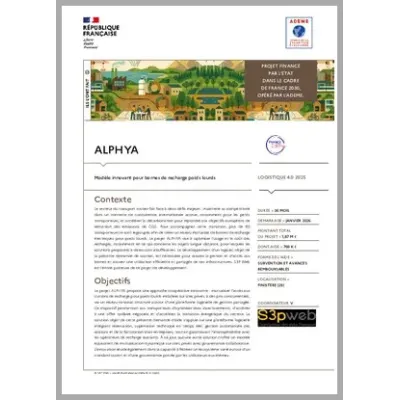 ALPHYA - Modèle innovant pour bornes de recharge poids lourds