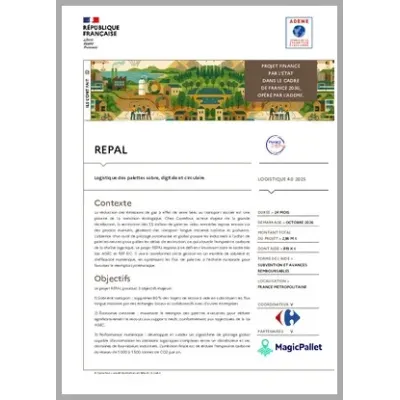 REPAL - Logistique des palettes sobre, digitale et circulaire