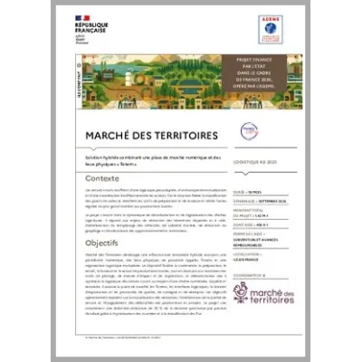 MARCHÉ DES TERRITOIRES - Solution hybride combinant une place de marché numérique et des lieux physiques « Totem »