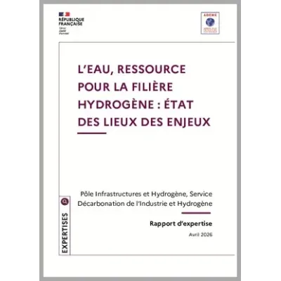 L'eau, ressource pour la filière hydrogène : état des lieux des enjeux