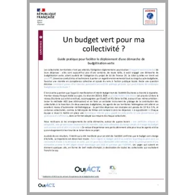 Un budget vert pour ma collectivité ?