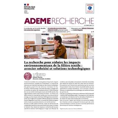 Lettre ADEME Recherche n° 55 - octobre 2026