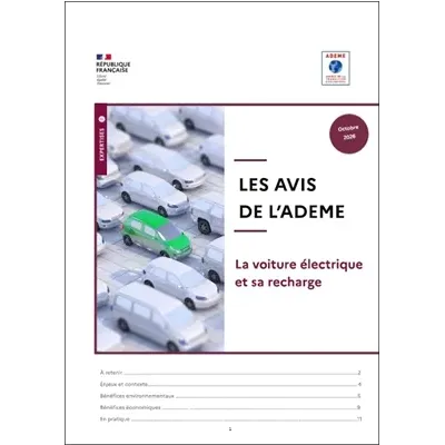 Avis de l'ADEME sur la Voiture Electrique et sa recharge 