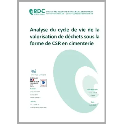 Etude ACV comparative de la valorisation des CSR en cimenterie
