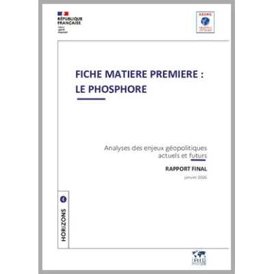 Fiche matière première : le phosphore