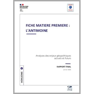 Fiche matière première : l'antimoine