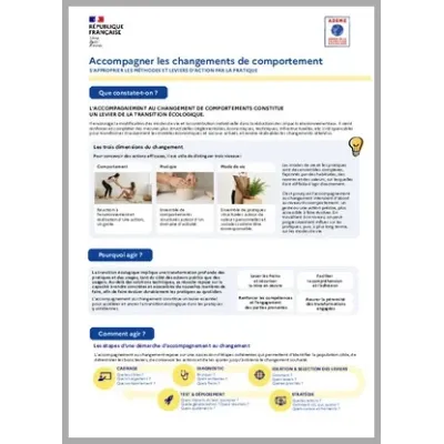 Accompagner au changement de comportement - Comprendre et Agir