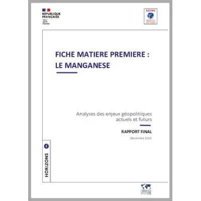 Fiche matière première : le manganèse