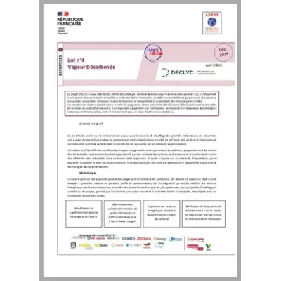ZIBAC Lyon Vallée de la Chimie - Futurs modes de production et mutualisation des usages de la vapeur décarbonée