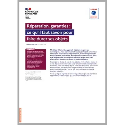Réparation, garanties : ce qu'il faut savoir pour faire durer ses objets